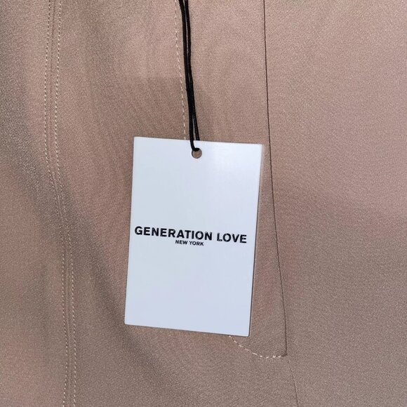 Generation Love Lucca Crepe Flared Tan Pants Size 2 New With Tags WOW DEAL! - Picture 3 of 11